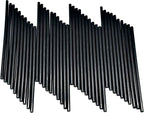 Mini Black Hot Glue Gun Sticks 40 PCS 8" Long x 0.27" Diameter Compatible by BATDIYOW