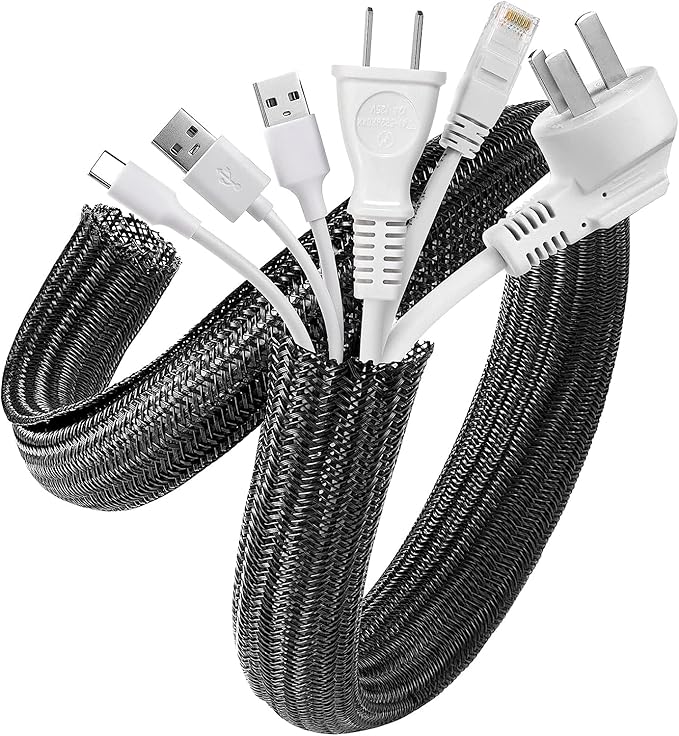 AGPTEK Cable Sleeve Desk Cable Management, 20ft by AGPTEK