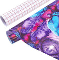 Tintnut Marble Permanent Vinyl Roll 12" x5ft Purple Adhesive Vinyl | Gradient by Tintnut