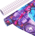Tintnut Marble Permanent Vinyl Roll 12" x5ft Purple Adhesive Vinyl | Gradient by Tintnut