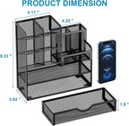 Marbrasse Mesh Pen Holder for Desk, Desk Organizers and Accessories for Office - Image 5