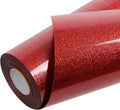 TORC Red Glitter HTV Heat Transfer Vinyl Roll 12 inch x 20 ft Iron on Vinyl by TORC