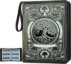 9 Pocket Card Binder, Trading Card Binder Premium 720 Double PU Card Collection by MTGPRO