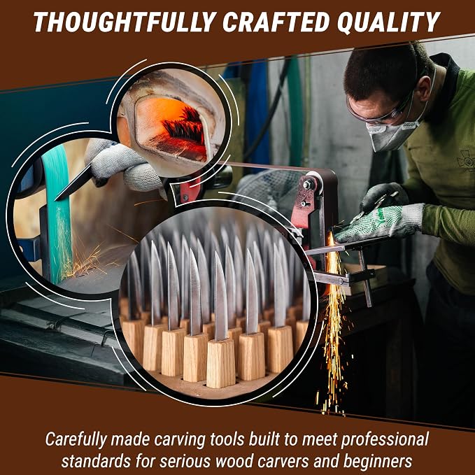 BeaverCraft Wood Spoon Carving Tools Kit S14m – Wood Carving Knives - Image 9