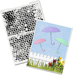 Threetols Dot Embossing Folder, Bubble Background Embossing Folder by Threetols