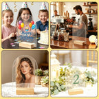 Bercoor 15 Pack 4x6 Inch Blank Clear Arch Acrylic Sign - Image 7