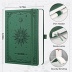 EMSHOI Graph Grid Journal Notebook, 320 Pages, A5 Size | Leather Hardcover - Image 4