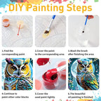 Paint by Numbers Kit for Adults, Owl Paint by Numbers Kit for Adults Beginners - Image 9