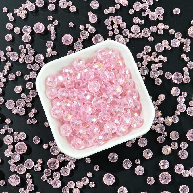 1200Pcs 4mm Crystal Glass Beads - Image 3
