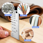 Pimoys 2 Pcs Stainless Steel Wire Gauge Measuring Tool Welding Tools, Metal - Image 6