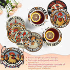 8 PCS Chicken Diamond Art Coasters Kits Diamond Painting Coaster | Diamond - Image 5