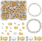 200 pcs 6mm Spacer Beads for Jewelry Making | Rondelle Bead Spacers Bulk by TINKRSTUFF
