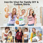 TECKWRAP Heat Transfer Vinyl for T-Shirts 60 Sheets 10"x12" Easy Cut & Weed | - Image 7