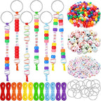 Landical 564 Pcs Baseball Keychain Making Kit DIY Basketball Bead Keychain Set by Landical