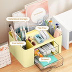 Marbrasse Pen Organizer with 2 Drawer, Desk Organizers and Accessories with 5 - Image 3
