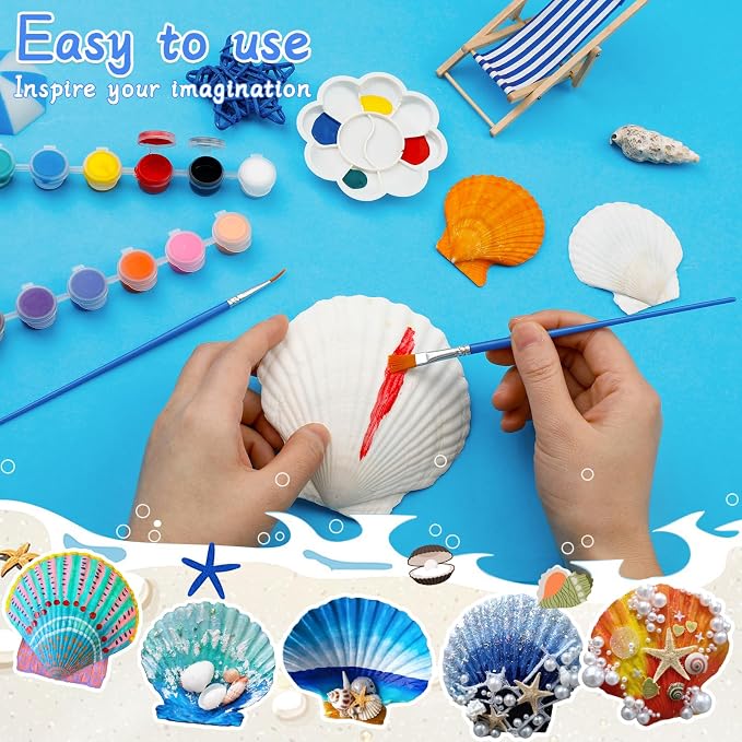 MORFEN 20 PCS Scallop Shells Seashells - Image 4