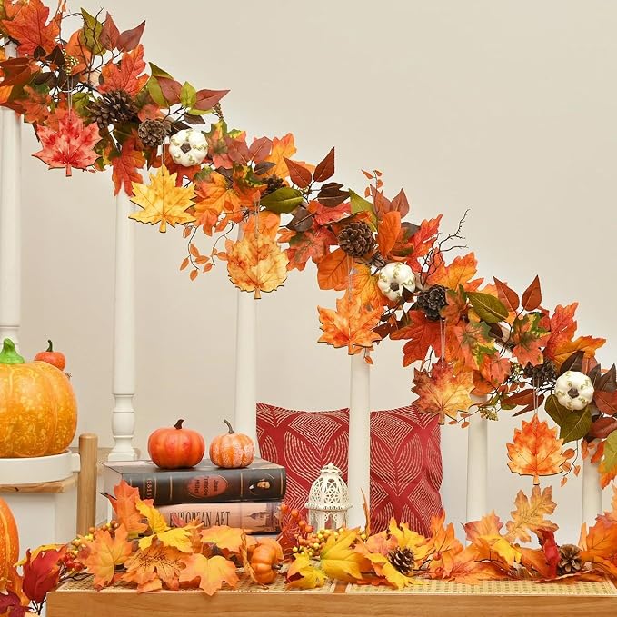 COCHIE Fall Leaves Wood Crafts to Paint Set of 24, Autumn Leaf Unfinished - Image 7