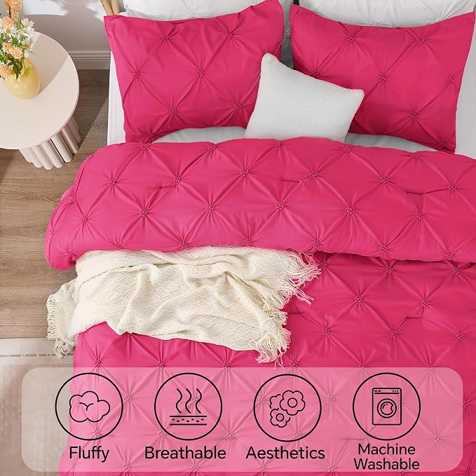 BEDELITE Hot Pink Queen Comforter Set - Image 5