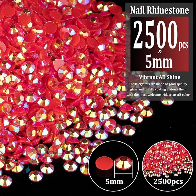 2500pcs 5mm Resin Rhinestones Bulk - Image 2
