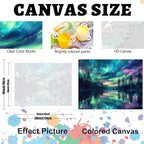 Hutarosl Paint by Numbers for Adults-Aurora Paint by Number Canvas for Adults - Image 5