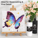 Nicpro White & Black Large Acrylic Paint, Rich Pigments, Non Toxic Craft Paint - Image 5