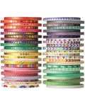 Mr. Pen- Skinny Washi Tape Set, 48 Rolls, 3mm Wide | 5.5 Yards/Roll, Washi Tape by MrPen