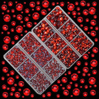 10000Pcs 2-Boxes Mixed Size Hot Fix Round Crystals Gems Glass Stones Hotfix - Image 2