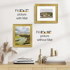 Vittanly 8x10 Picture Frames Set of 2, Ornate Vintage Photo Frame - Image 3
