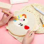Allazone 3 Set Punch Needle Embroidery Kits, Punch Needle Kits - Image 4