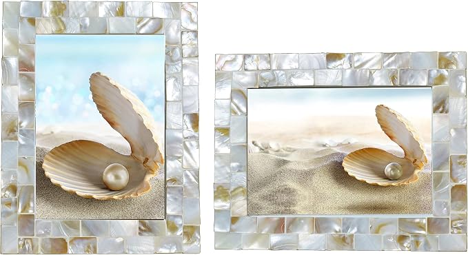 Mother of Pearl 6x8 Picture Frame White | Natural White Pearl, Wall Picture - Image 6