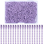 Lemonkey 100Pcs Ball Beads Chains Bulk, 4 Inch Dog Tag Metal Small Chains by Lemonkey