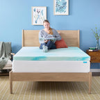 Linenspa 3 Inch Swirl Gel Memory Foam Mattress Topper, California King Size – - Image 8