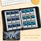 9 Pocket Card Binder, 720 Double Sided Pocket Trading Card Binder, Premium PU - Image 6
