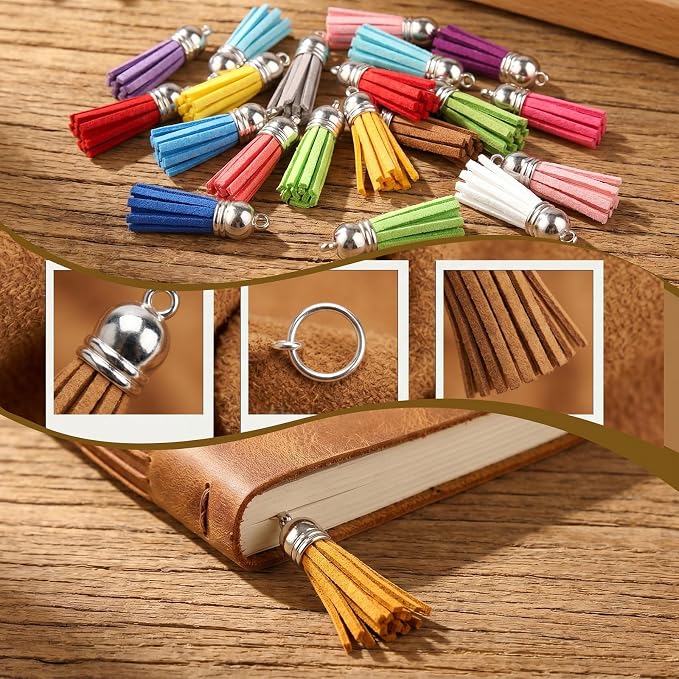 Youbay Keychain Tassel Charm Jewelry Making – Leather Tassel Keychain Charm - Image 4