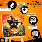 Arttoplus 4 Pack Halloween Paint by Numbers Kit - Image 3