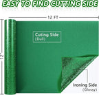 ​TORC Green Glitter HTV Green Heat Transfer Vinyl HTV Rolls - Image 3
