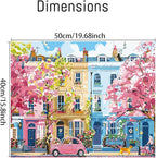 Clendo Paint by Numbers Kit for Adults Beginners, Spring Street Adult Paint by - Image 6