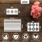 yhslmh Tribal Geometric Stencils - Image 2