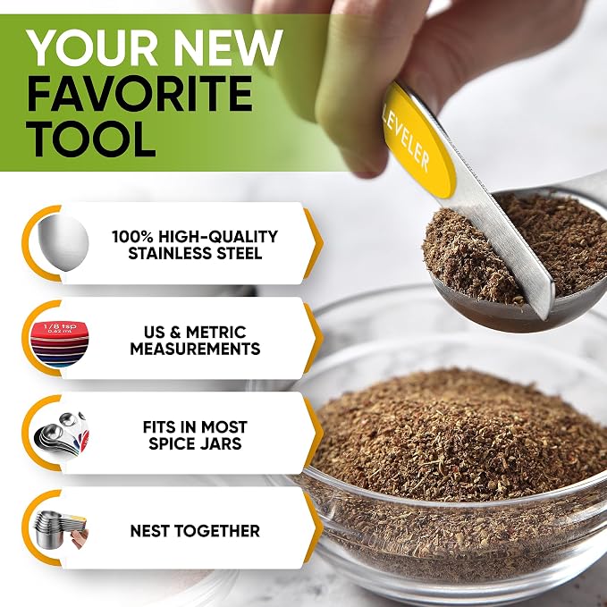 Spring Chef 15 Magnetic Measuring Cups & Spoons Set - Image 5