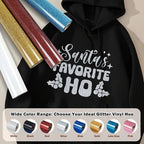 TUMIYA Silver Glitter Heat Transfer Vinyl HTV Roll - Image 6