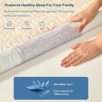 BEDLORE Waterproof Mattress Protector, California King Size Noiseless Mattress - Image 2