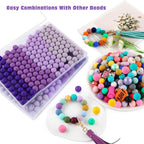 160Pcs Silicone Beads 12mm Mix Color, Bulk Silicone Beads 12mm - Image 6