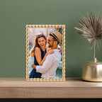 Lawrence Frames 4x6 Golden Rope Picture Frame - Image 3