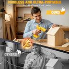 Cordless Hot Glue Gun for De-Walt 20V Battery - 100W Hot Glue Gun and 35PCS - Image 3