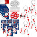 Suncalla 984 Pcs 24 Set Baseball Keychain Making Kit DIY Craft Ball Bag Tag | by Unknown