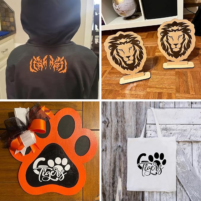 yhslmh Lion Tiger Stencils for Painting on Wood Reusable Animal Spray Paint - Image 6