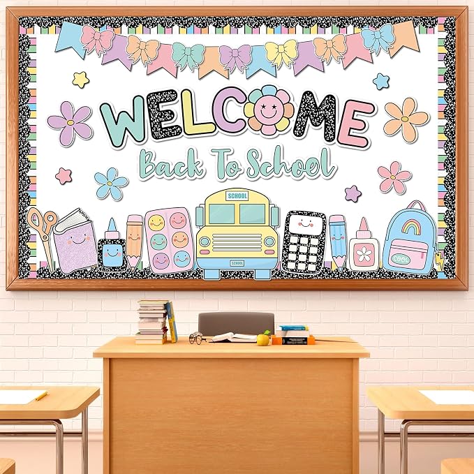 Composition Notebook Bulletin Board Welcome Back to School Classroom by ojustbeok