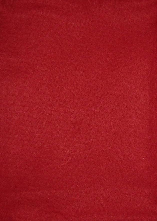 Rocking Red - Wool Felt Oversized Sheet - 35% Wool Blend - 1 12x18 inch Sheet - Image 2