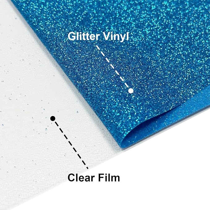 Glitter Iron On 12in X 5ft, HTV Heat Transfer Vinyl | Glitter HTV Easy to Cut & - Image 3