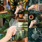 12 Pack Blank Christmas Bell Ornaments Christmas Hanging Ornaments Clear - Image 8